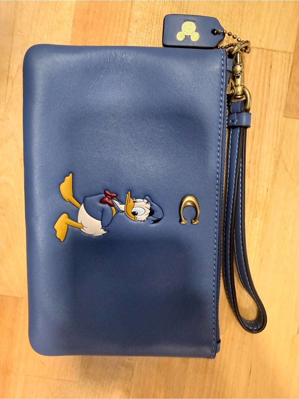 Coach DONALD DUCK Wristlet. Disney collection.
